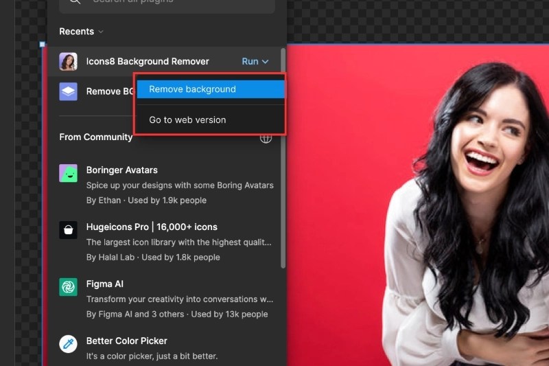 How to Remove background in Figma